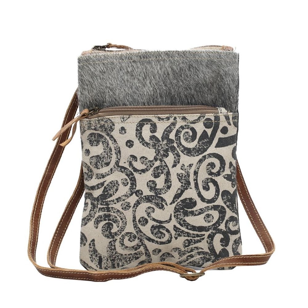 Myra Bag Filigree Canvas, Leather, Hide Hairon, & Rug Crossbody Purse Tote